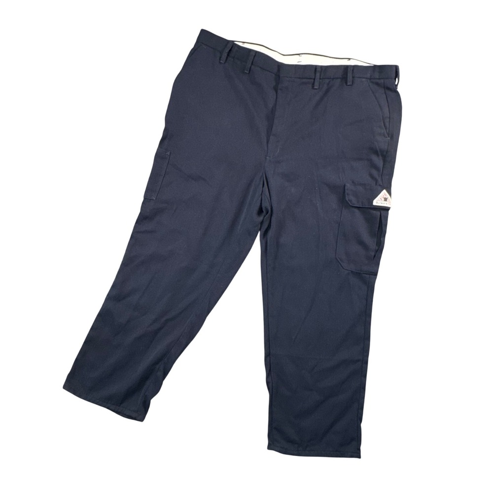 Bulwark FR Navy Flame Resistant Cargo Pants Mens 46x29‎ Workwear Utility
